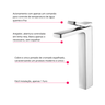 Torneira Monocomando Cromada Bica Alta Luxo Banheiro Lavabo Pia Cuba Inovartte In57 - 8