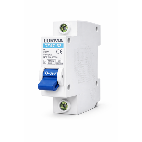 Disjuntor Din Unipolar Curva C Lukma 10a até 80a Modelo:1p 40a Curva C