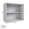 Armário Aéreo 2 Portas 70cm Nara CabeCasa MadeiraMadeira - 4