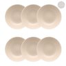 Conjunto de 6 Pratos Fundos 22,5cm Unni Merengue - 2