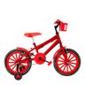 Bicicleta Infantil Masculina Aro 16 Nylon Cor Vermelha - 2
