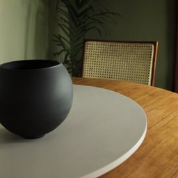 Prato Giratório para Servir na Mesa de Jantar 80 Cm - Off White - 6