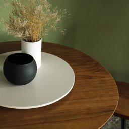 Prato Giratório para Servir na Mesa de Jantar 80 Cm - Off White - 5