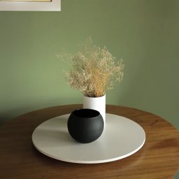 Prato Giratório para Servir na Mesa de Jantar 80 Cm - Off White - 3