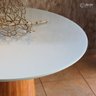 Mesa de Jantar Tampo Redondo Base Cone - Araça - 110 Cm - 6
