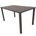 Ver imagem 1 de Conjunto Mesa Retangular 1.20x0.80 com 4 Cadeiras Roma em Alumínio Área Externa Marrom