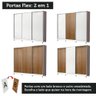 Guarda Roupa Casal 100% Mdf Madesa Zurique 3 Portas de Correr com Pés - Branco - 11