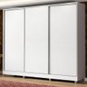 Guarda Roupa Casal 100% Mdf Madesa Zurique 3 Portas de Correr com Pés - Branco - 2