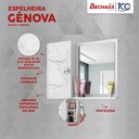 Ver imagem 5 de Espelheira e Armário Superior Gênova Branco/carrara – Bechara Móveis