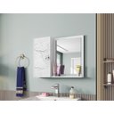 Ver imagem 2 de Espelheira e Armário Superior Gênova Branco/carrara – Bechara Móveis