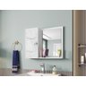 Espelheira e Armário Superior Gênova Branco/carrara – Bechara Móveis - 2