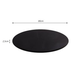 Prato Giratório Para Servir Na Mesa de Jantar 80 Cm - Preto - 7