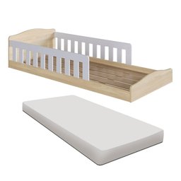 Cama com Colchão Solteiro Montessoriana Encanto Completa Móveis - 1