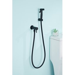 Ducha Higiênica Inox Preto com Registro NOX15B Doan - 5