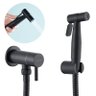 Ducha Higiênica Inox Preto com Registro NOX15B Doan - 1