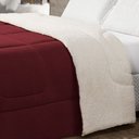 Ver imagem 4 de Coberdrom Cobertor Queen 1 Peça Maya Manta Soft e Sherpa de Carneiro 100% Poliéster:vermelho