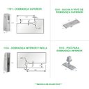 Ver imagem 3 de Kit dobradiças + pivôs para porta pivotante de vidro temperado blindex (Sistema tradicional opção mo