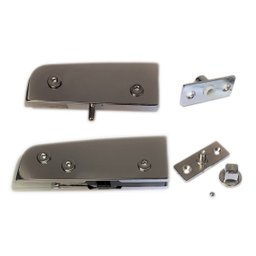 Kit dobradiças + pivôs para porta pivotante de vidro temperado blindex (Sistema tradicional opção mo - 2