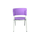 Ver imagem 5 de Kit 10 Cadeiras Iso Infantil Violeta Brinquedoteca Escola Creche Igreja Empilhavel