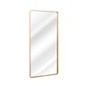 Espelho Grande Corpo Inteiro Retangular com Moldura em Metal Industrial 120 X 60 Cm Dourado - 4