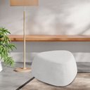 Ver imagem 2 de Puff Orgânico Decorativo 75cm Orbis Bouclé Cinza Claro - Nexta Casa