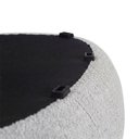 Ver imagem 6 de Puff Orgânico Decorativo 75cm Orbis Bouclé Cinza Claro - Nexta Casa