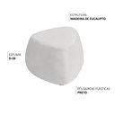 Ver imagem 3 de Puff Orgânico Decorativo 75cm Orbis Bouclé Cinza Claro - Nexta Casa
