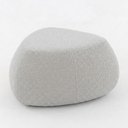 Ver imagem 7 de Puff Orgânico Decorativo 75cm Orbis Bouclé Cinza Claro - Nexta Casa