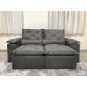 Ver imagem 7 de Sofá Retrátil Reclinável 2,00 M Cinza 202 Athenas