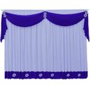 Ver imagem 1 de Cortina Margarida Infantil Quarto De Menina 2 X 1 70:uvaelilas