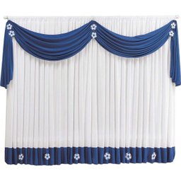 Cortina Futebol Infantil Para Quarto De Menino:azul - 1