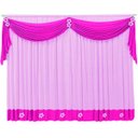 Ver imagem 1 de Cortina Margarida Infantil Quarto De Menina 2 X 1 70:pinkerosa