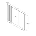 Ver imagem 4 de Painel Boto 1.4 Off White - Moveis Jb