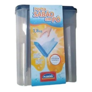 Porta Sabão Em Pó Com Dosador Econômico 1,8Kg Plasútil