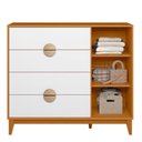 Ver imagem 7 de Berço Nacional Life 2217 com Cômoda Sapateira Ipe Branco Cinamomo - Móveis Albatroz