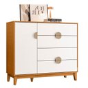 Ver imagem 6 de Berço Nacional Life 2217 com Cômoda Sapateira Ipe Branco Cinamomo - Móveis Albatroz