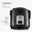 Ver imagem 7 de Panela de Arroz Mondial Fast Rice 5 Premium Preto 400w 127v - Npe-08-5x