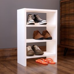 Sapateira Branco Mdf Chão 40cm Sapatos Organização Casa - 2