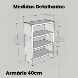 Sapateira Branco Mdf Chão 40cm Sapatos Organização Casa - 5