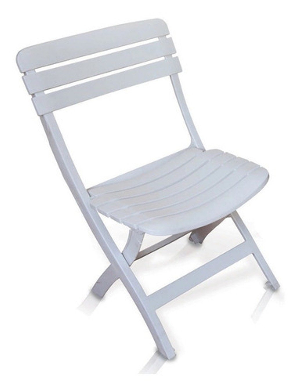 Cadeira Ripada Dobrável Diamantina Antares Branco Kit 04 Peças - 1