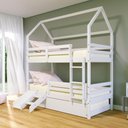 Ver imagem 1 de Treliche Casinha Solteiro Slim Escada/escorregador Branco