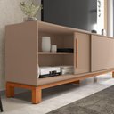 Ver imagem 3 de Bancada Rack para Tv até 65 Polegadas Jace Marrom Caemmun