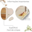 Ver imagem 7 de Estante Home Paris para TV Ate 75 Polegadas Nicho com LED - Off White-Amendoa - Edecasamoveis