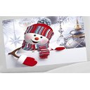 Ver imagem 2 de Kit EdredoM dupla face Casal Queen 05 Peças Vermelho com Branco - Natal