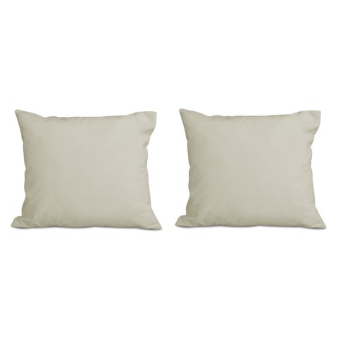 Kit 2 Almofadas Decorativa Quadrado 45x45 Cm Cm Sala Quarto Sofá Suede Off White Eli Móveis e Decora