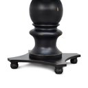 Ver imagem 2 de Mesa Redonda Madeira Base Preta Filomena Tampo Cor Canela 160cm - Iaza Móveis