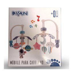 Mobile Musical Dican 2556 para Carrinho e Berço Tema Espacial - 4