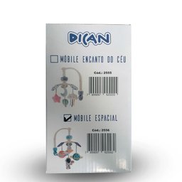 Mobile Musical Dican 2556 para Carrinho e Berço Tema Espacial - 5