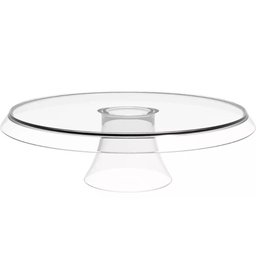 4 Boleiras com Cúpula e Pé 34cm Glassy Transparente Porta Bolo Tortas Doces Crippa - 3