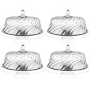 Ver imagem 1 de 4 Boleiras com Cúpula e Pé 34cm Glassy Transparente Porta Bolo Tortas Doces Crippa